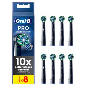 Oral-B CrossAction Toothbrush Heads - Black