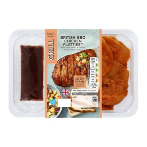 M&S Grill BBQ Chicken Flatties with Coffee BBQ Sauce
