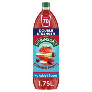 Robinsons Double Strength Summer Fruits No Added Sugar Squash