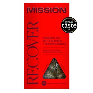 MISSION Recover Rooibos Tea Bags with Berry + Ashwagandha