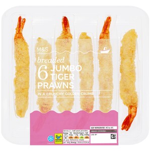 M&S Breaded Jumbo Tiger Prawns