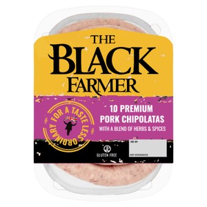 The Black Farmer's 10 Premium Pork Chipolatas