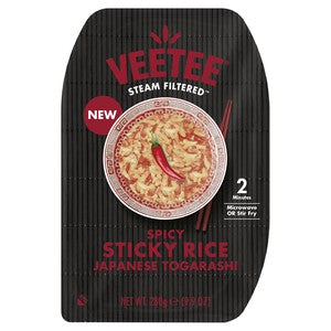 Veetee Japanese Togarashi Spicy Sticky Microwavable Rice