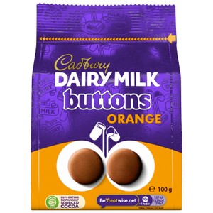 Cadbury Dairy Milk Orange Chocolate Giant Buttons Bag