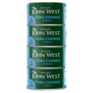 John West Tuna Chunks in Brine 4x125g (102g drained)