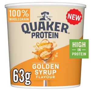 Quaker Oat So Simple Protein Porridge Cereal Pot Golden Syrup