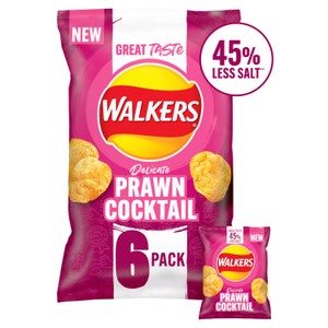Walkers Less Salt Prawn Cocktail Multipack Crisps