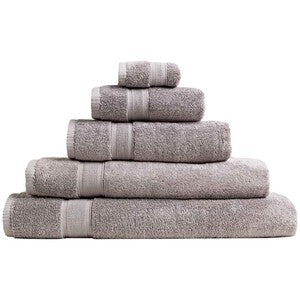M&S Super Soft Pure Cotton Antibacterial Towel Face Towels 2pk, Charcoal
