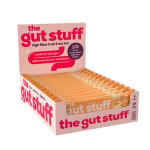 The Gut Stuff Peanut Butter Fruit & Nut High Fibre Box of Bars
