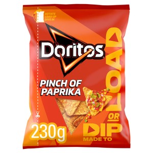 Doritos Dip or Load Paprika Tortilla Chips Sharing Crisps