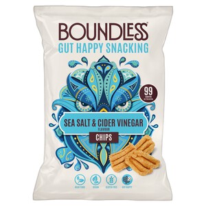 Boundless, Sea Salt and Cider Vinegar Chips, Sharing Bag