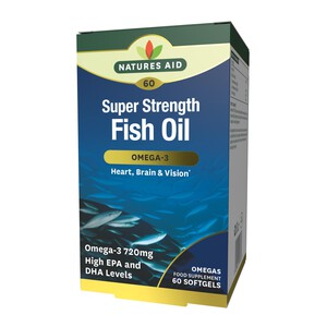 Natures Aid Super Strength Omega-3 Fish Oil Softgels