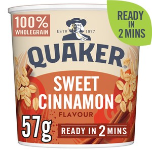 Quaker Oat So Simple Sweet Cinnamon Porridge Cereal Pot