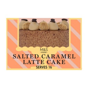 M&S Salted Caramel Latte Cake