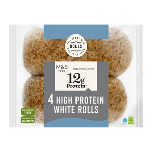 M&S High Protein White Rolls