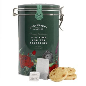 Cartwright & Butler Salted Caramel Shortbread & English Breakfast Tea Tin