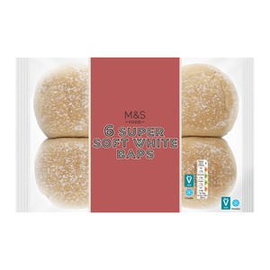 M&S Super Soft White Baps