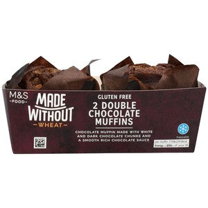 M&S Made Without 2 Double Chocolate Muffins