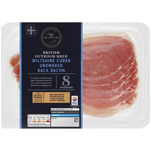 M&S Collection British Wiltshire Outdoor Bred Back Bacon Rashers Unsmoked