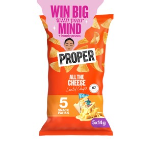 PROPERCHIPS Multipack Chips All the Cheese Lentil Chips