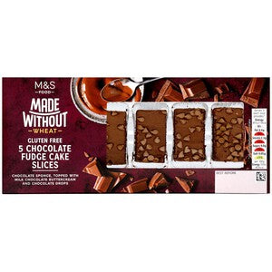 M&S Made Without 5 Chocolate Fudge Cake Slices
