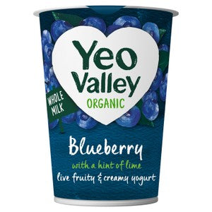 Yeo Valley Organic Blueberry Yoghurt with a Hint of Lime