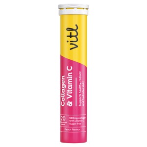 Vitl Collagen & Vitamin C Effervescent Tablets