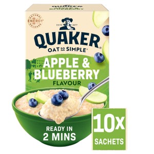 Quaker Oat So Simple Apple & Blueberry Porridge Sachets Cereal