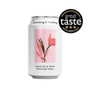 Something & Nothing Hibiscus & Rose Premium Soda