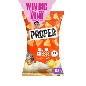 PROPERCHIPS All the Cheese Lentil Chips