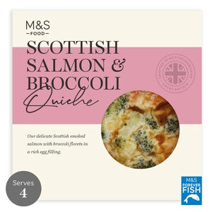 M&S Scottish Salmon & Broccoli Quiche