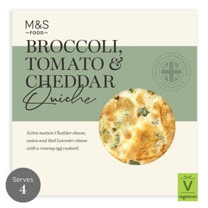 M&S Broccoli, Cheese & Tomato Quiche