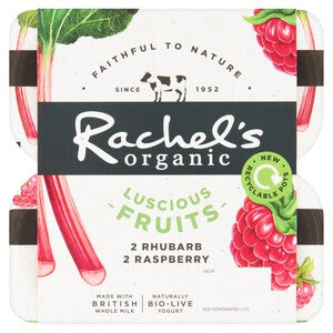 Rachel's Organic Luscious Fruits Rasp/Rhubarb