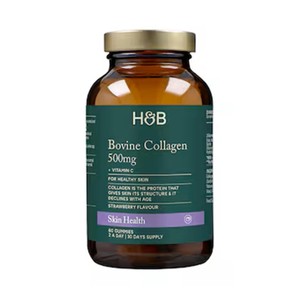 Holland & Barrett Bovine Collagen 500mg Gummies Strawberry Flavour