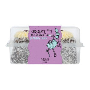 M&S Chocolate & Coconut Lamingtons