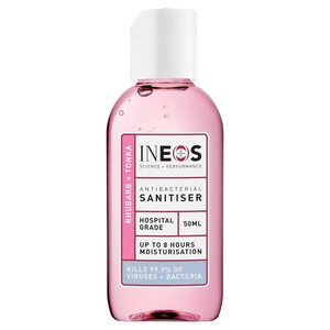 INEOS Anti Viral & Anti Bacterial Hand Sanitiser Gel Rhubarb & Tonka