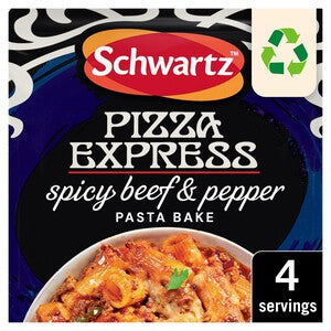 Schwartz x Pizza Express Spicy Beef & Pepper Pasta Bake Recipe Mix