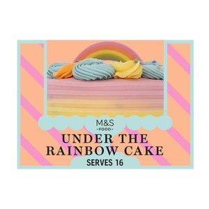 M&S Under The Rainbow Cake