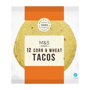 M&S 12 Corn & Wheat Tacos Serves 4