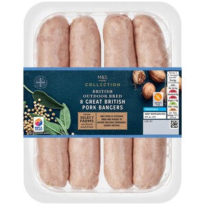 M&S Collection 8 Great British Pork Bangers