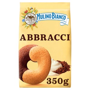 Mulino Bianco Abbracci Biscuits with Chocolate & Fresh Cream