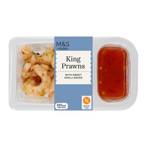 M&S King Prawns with a Sweet Chilli Dip