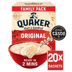 Quaker Oat So Simple Family Pack Original Porridge Sachets Cereal