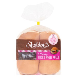 Sheldon's 8 Sliced White Baps