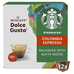 STARBUCKS Medium Colombia Coffee Pods by NESCAFE Dolce Gusto