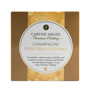 The Carved Angel Champagne Christmas Pudding