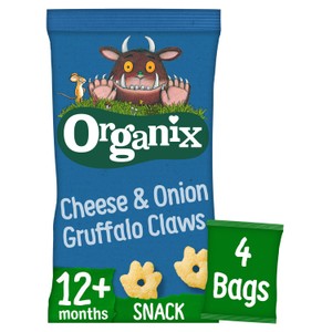 Organix Cheese & Onion Gruffalo Claws Toddler Snacks Multipack 12 months
