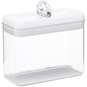 M&S 1.8L Rectangular Flip-Tight Food Storage, One Size, White Mix