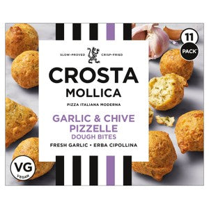 Crosta Mollica Garlic & Chive Pizzelle Dough Bites