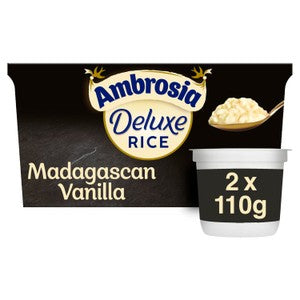 Ambrosia Deluxe Rice Pudding Madagascan Vanilla Pots
